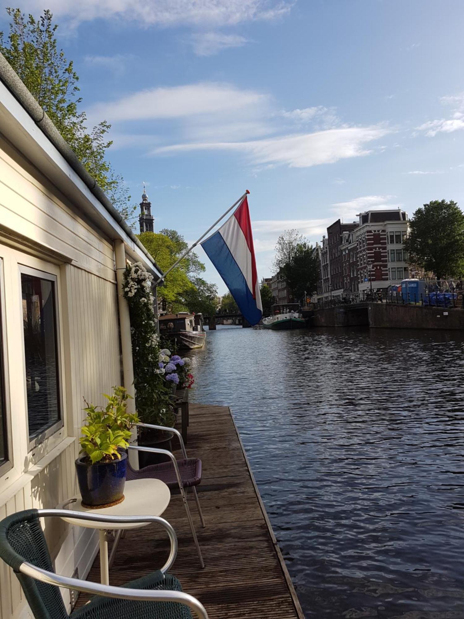 Pantheos Top Houseboat Amsterdam Exterior foto